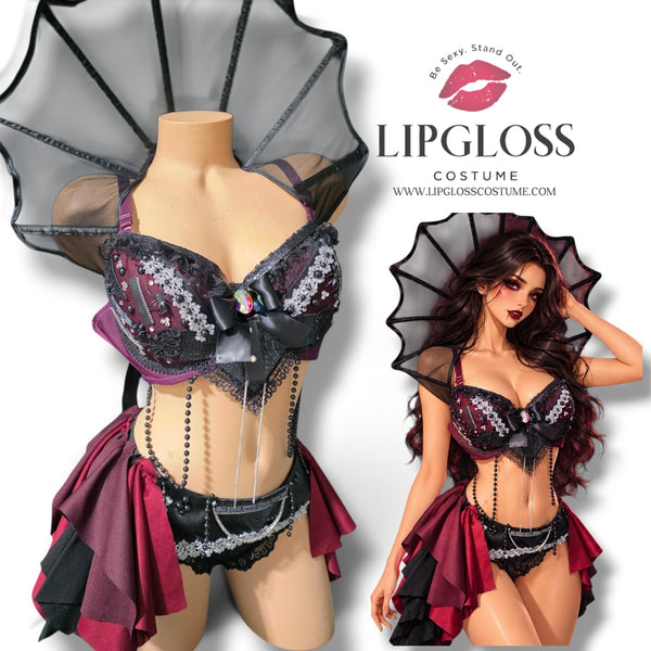 Ready to ship Bat Vampiress, Gothic Spider Queen