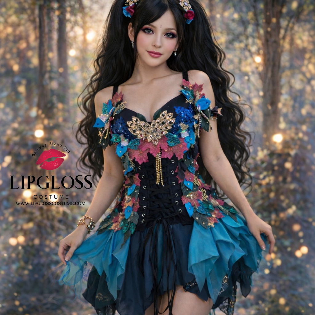 sachin and babi light blue dress Leaf Dress from Pas De Deux by Misteria Loon | ...Pas De Deu… main image 1