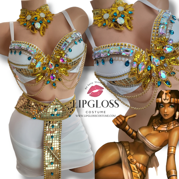 Egyptian Cleopatra with Mini Skirt