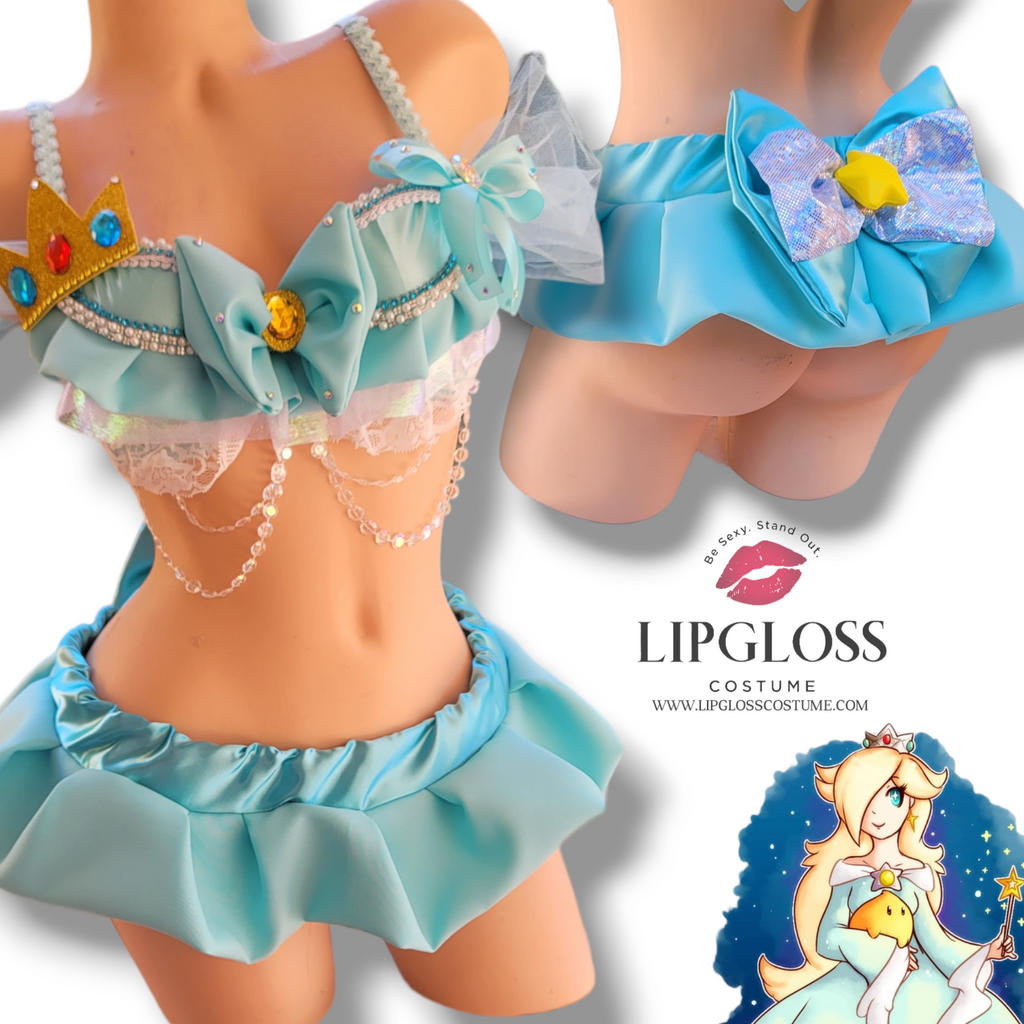 Sexy Princess Rosalina, SuperStar with mini skirt – Lipgloss Costume