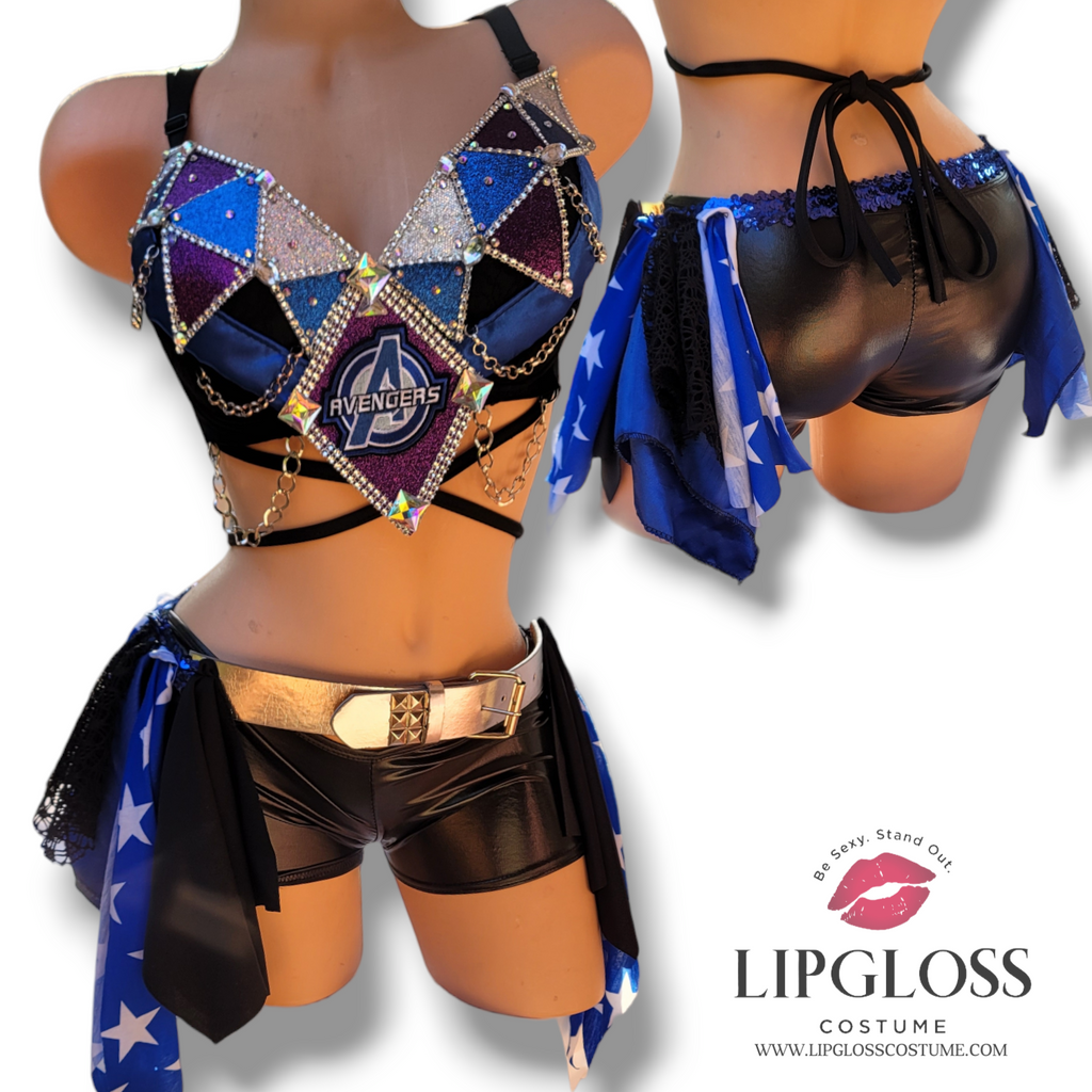 Ready to Ship Sexy SuperHero, Avengers inspired Theme, Female Woman He Lipgloss Costume Ready to Ship Sexy SuperHero, Avengers inspired Theme, Female Woman He Lipgloss Costume