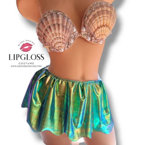 Sexy 2024 Little Mermaid Ariel Classic Seashell Costume