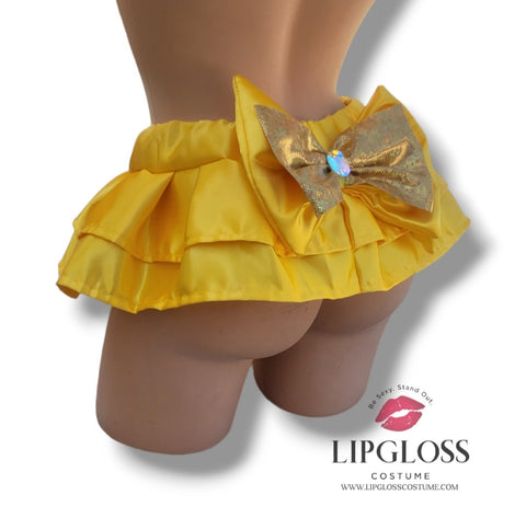 Yellow Princess Belle Mini Skirt