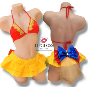 Sexy Princess Snow White Rave Matching Set