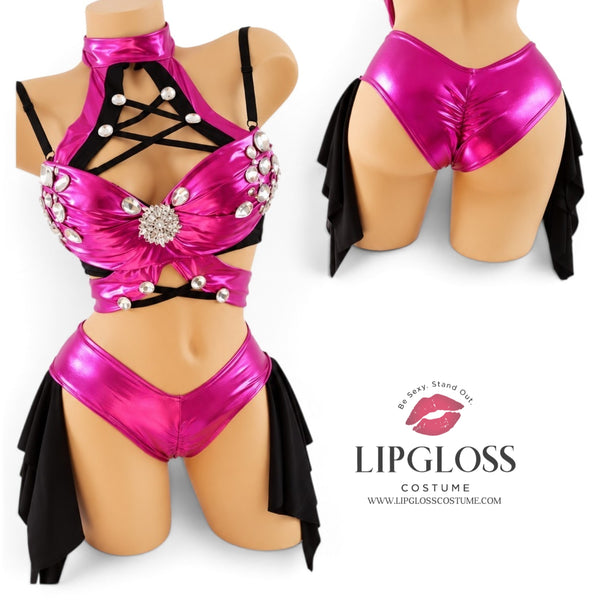 Pink Assassin Costume | Sexy Fighter Girl Halloween Cosplay