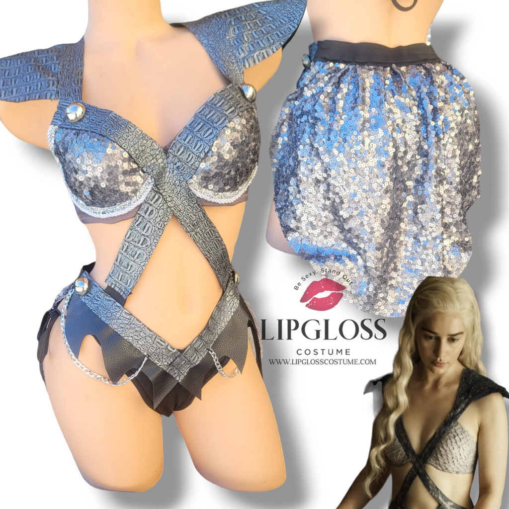 Buy Daenerys Targaryen Wedding Dress~ Khaleesi And Mother Of Dragons Cosplay And Costume Online In India - Foto 7