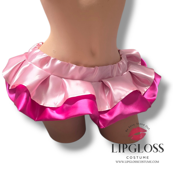 Princess Doll Pink Ruffle Mini Skirt