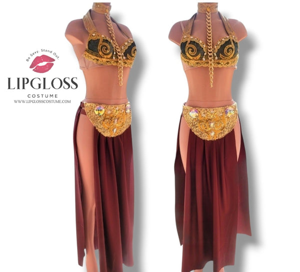 Sexy Princess Leia inspired Costume, Alliance Leader, War Princess Slave