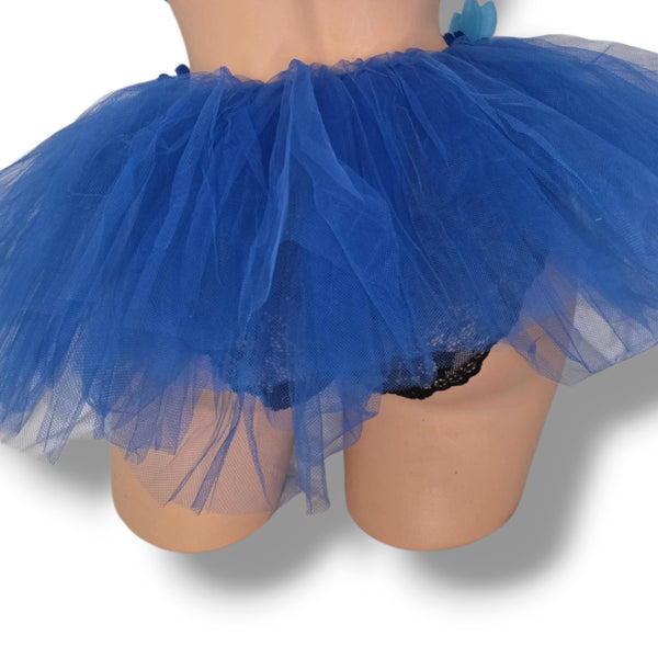 Ready to Ship Blue Flower Rave Bra Costume