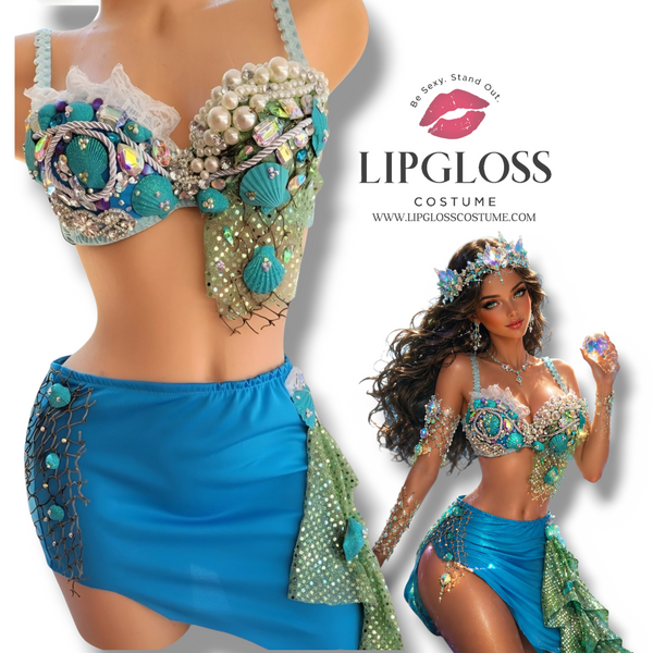 Green Blue Sea Mermaid