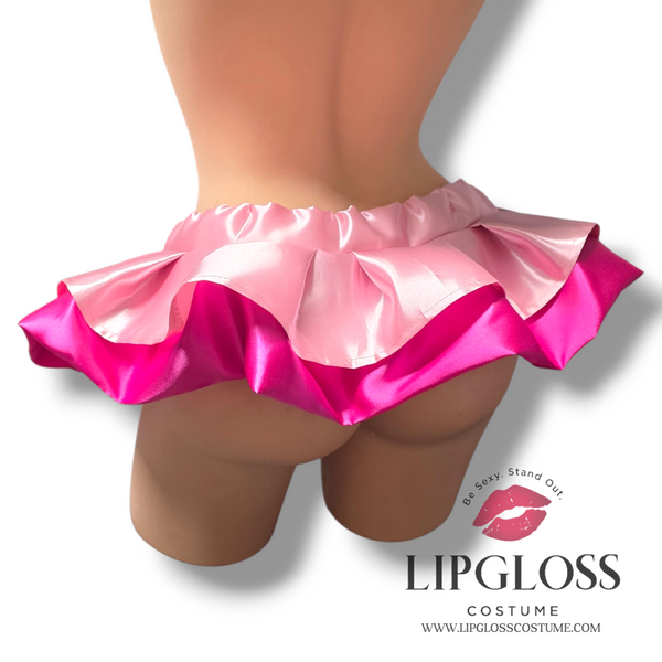 Princess Doll Pink Ruffle Mini Skirt