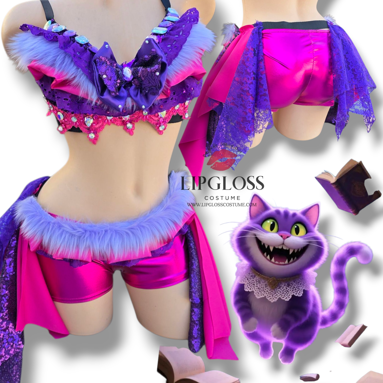 Sexy Pink Purple Chesire Cat