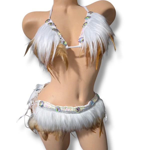 Ready to Ship White Feather Angel Costume