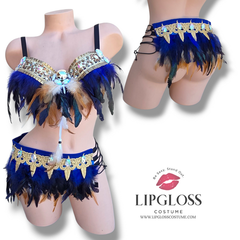 Ready to Ship Sexy Blue Indian