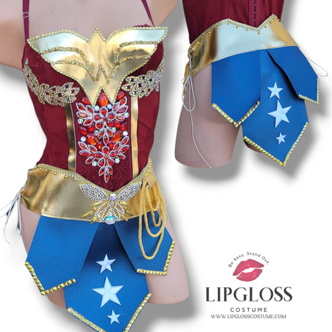 Sexy Wonder Woman Female Super Hero Halloween Costume