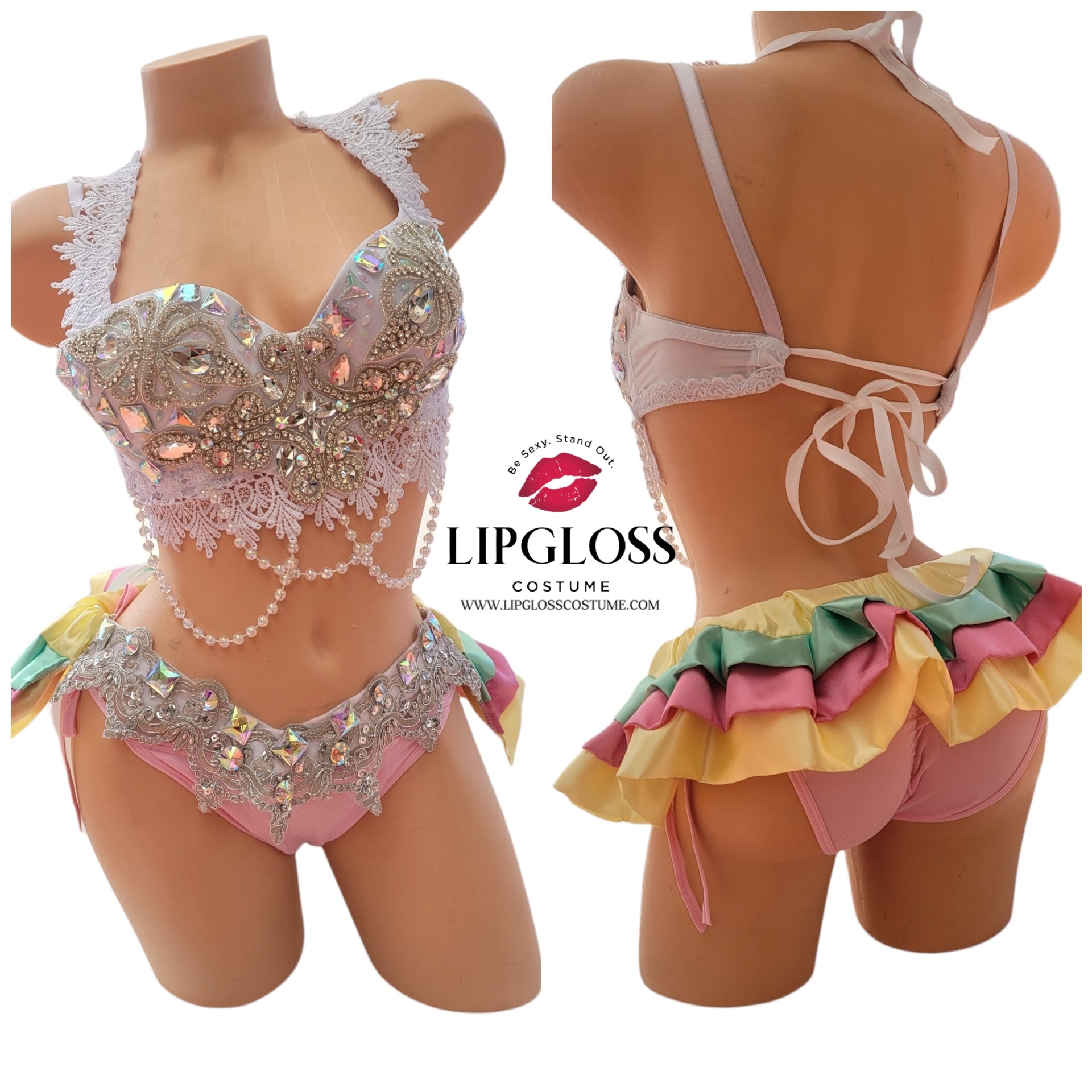 Sexy Pastel Candy Rave Outfit