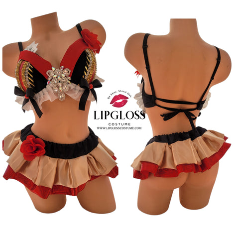 Queen of Hearts Costume, Rave Outfit