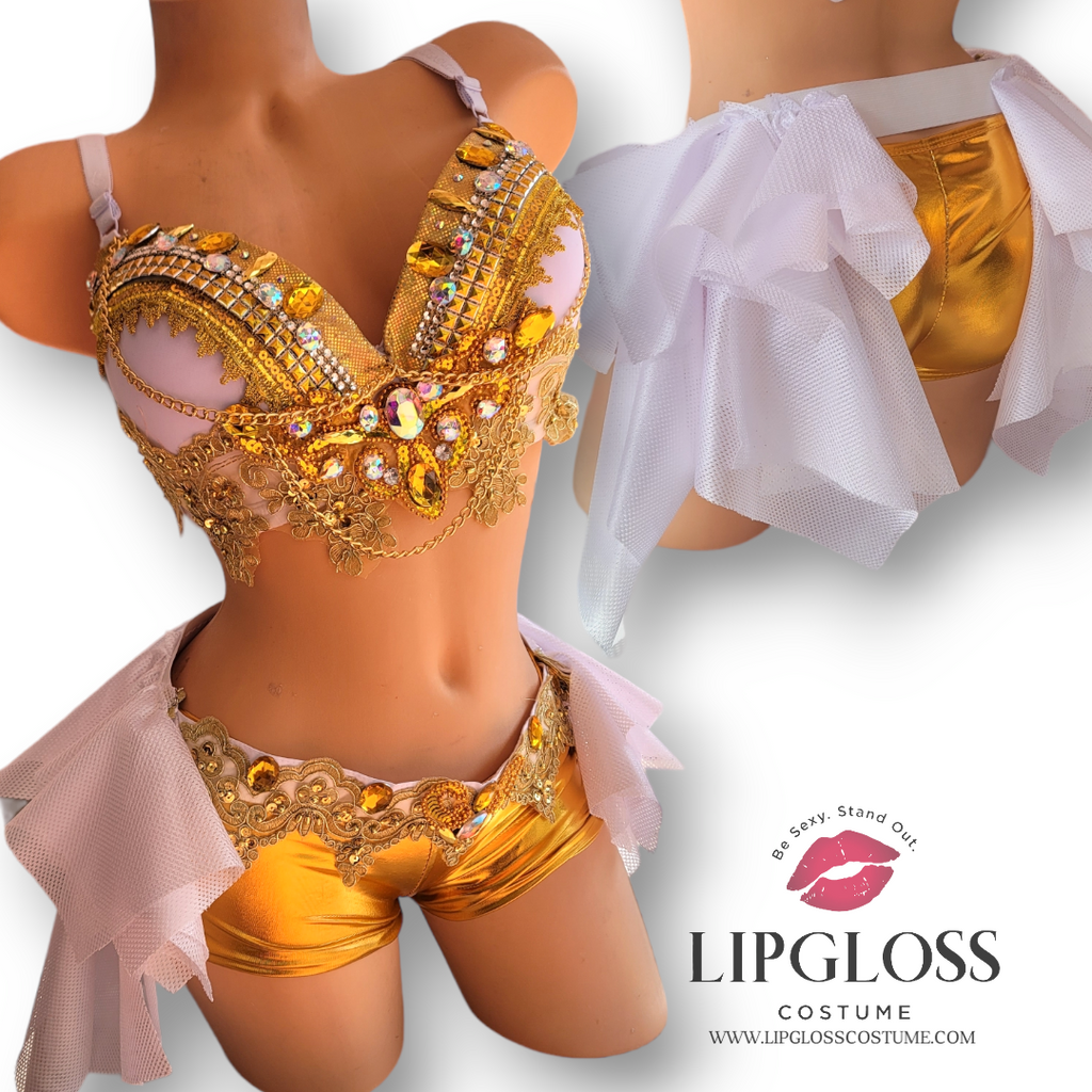 White Gold Egyptian Princess, Cleopatra, Sexy Goddess Costume Lipgloss Costume White Gold Egyptian Princess, Cleopatra, Sexy Goddess Costume Lipgloss Costume